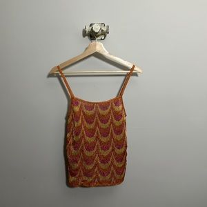 Mango- lurex tank top- BNWT- sz. Med.